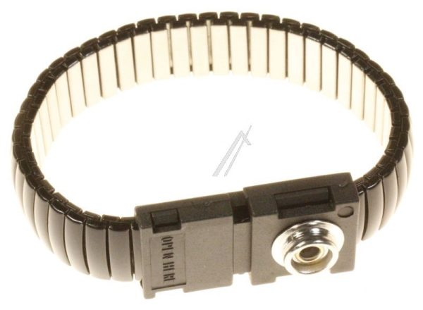 ESD-HANDGELENKARMBAND MIT METALLGLIEDERN UND 10MM DRUCKKNOPF